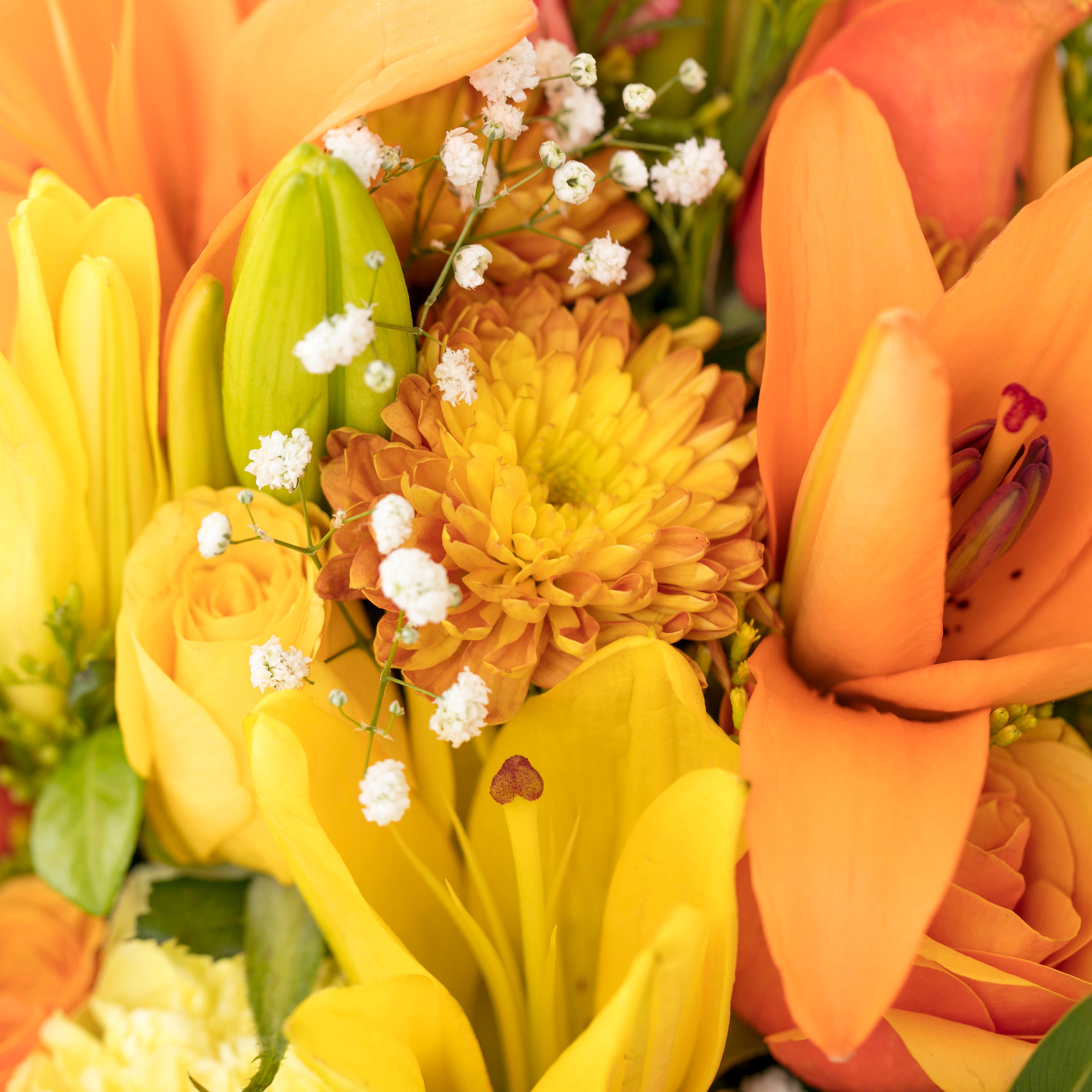 orange flower bouquet
