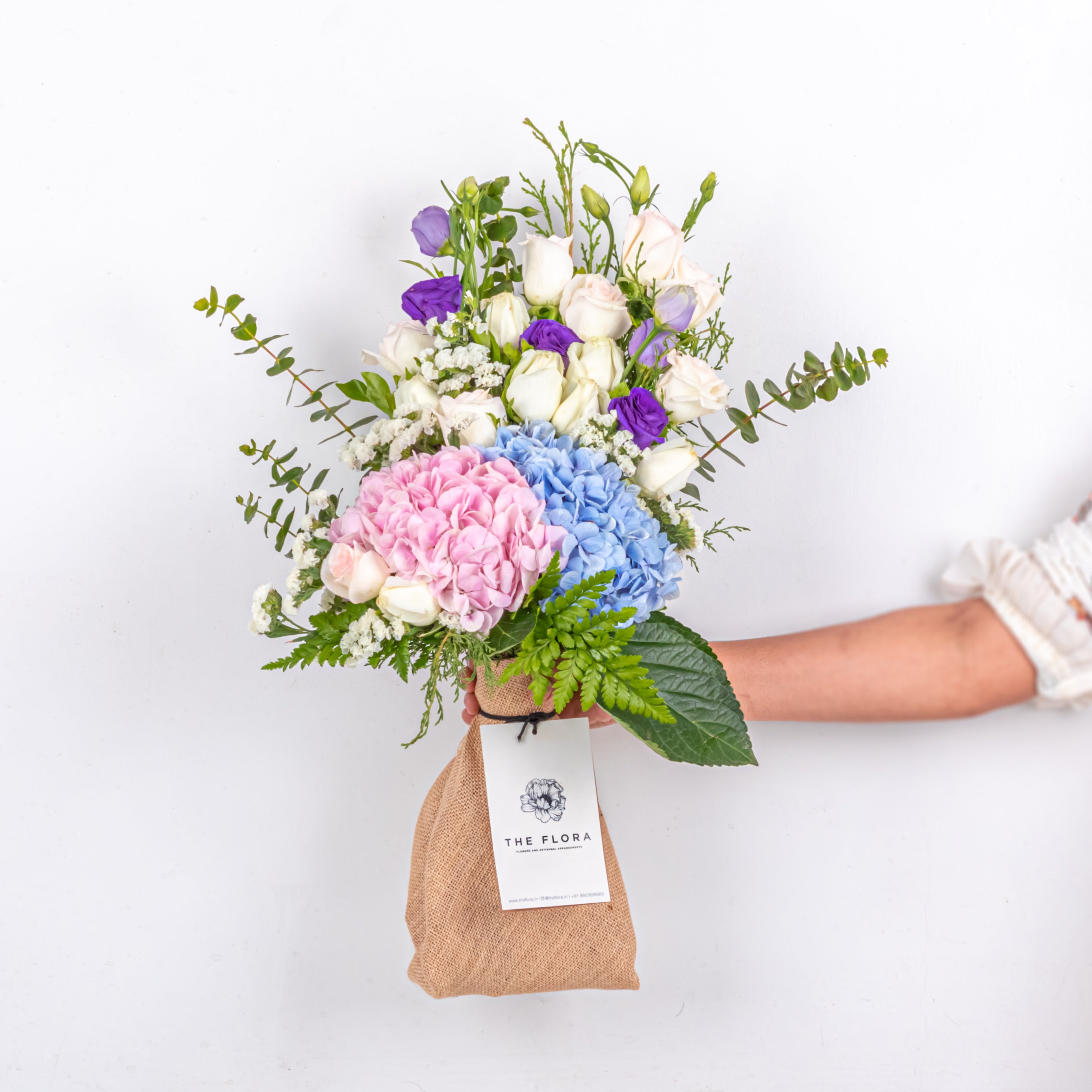 Gratitude Garden: Mother's Day Special Bouquet with Scroll Message & Twin Chocolates