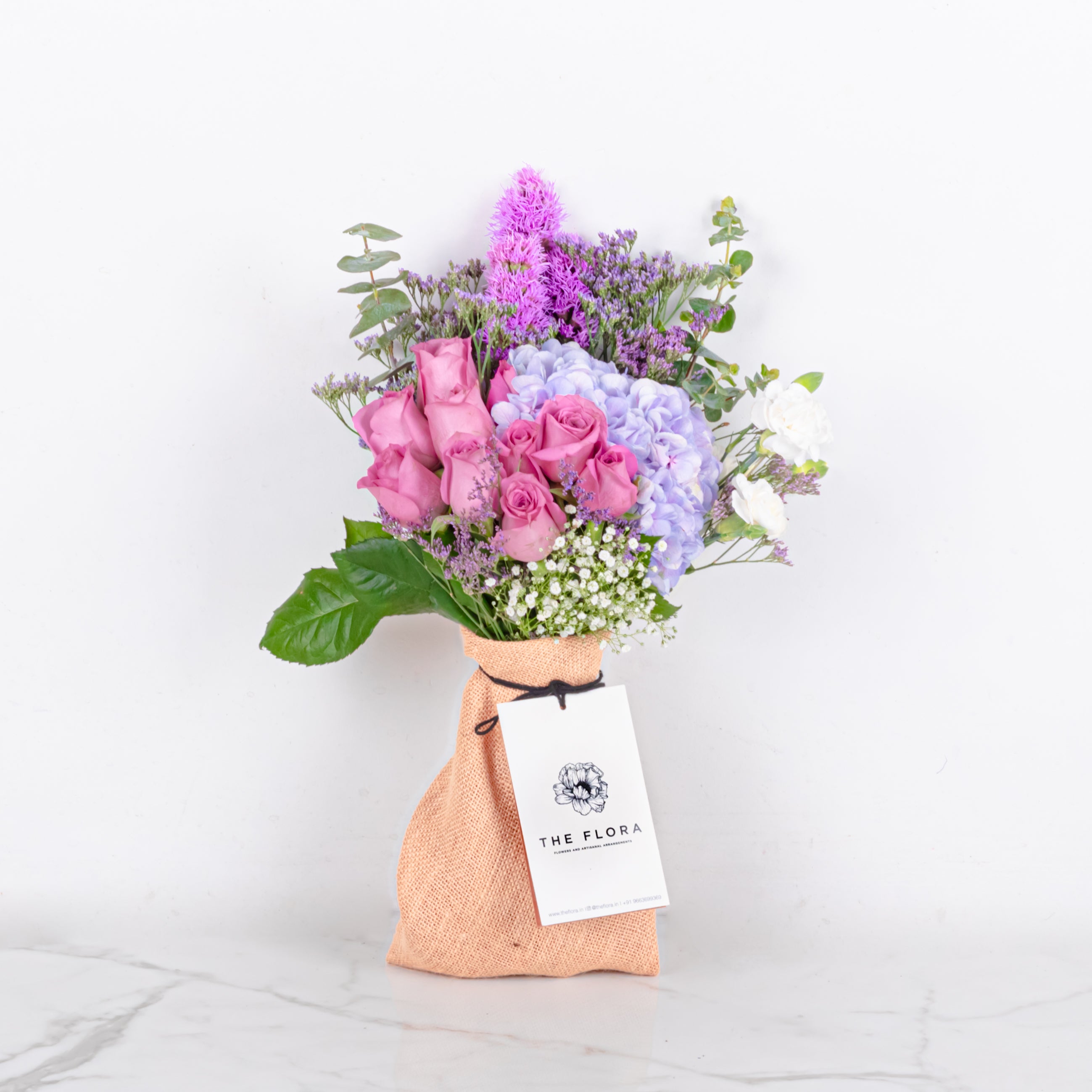 Grace Palette: Mother's Day Special Bouquet with Scroll Message & Twin Chocolates