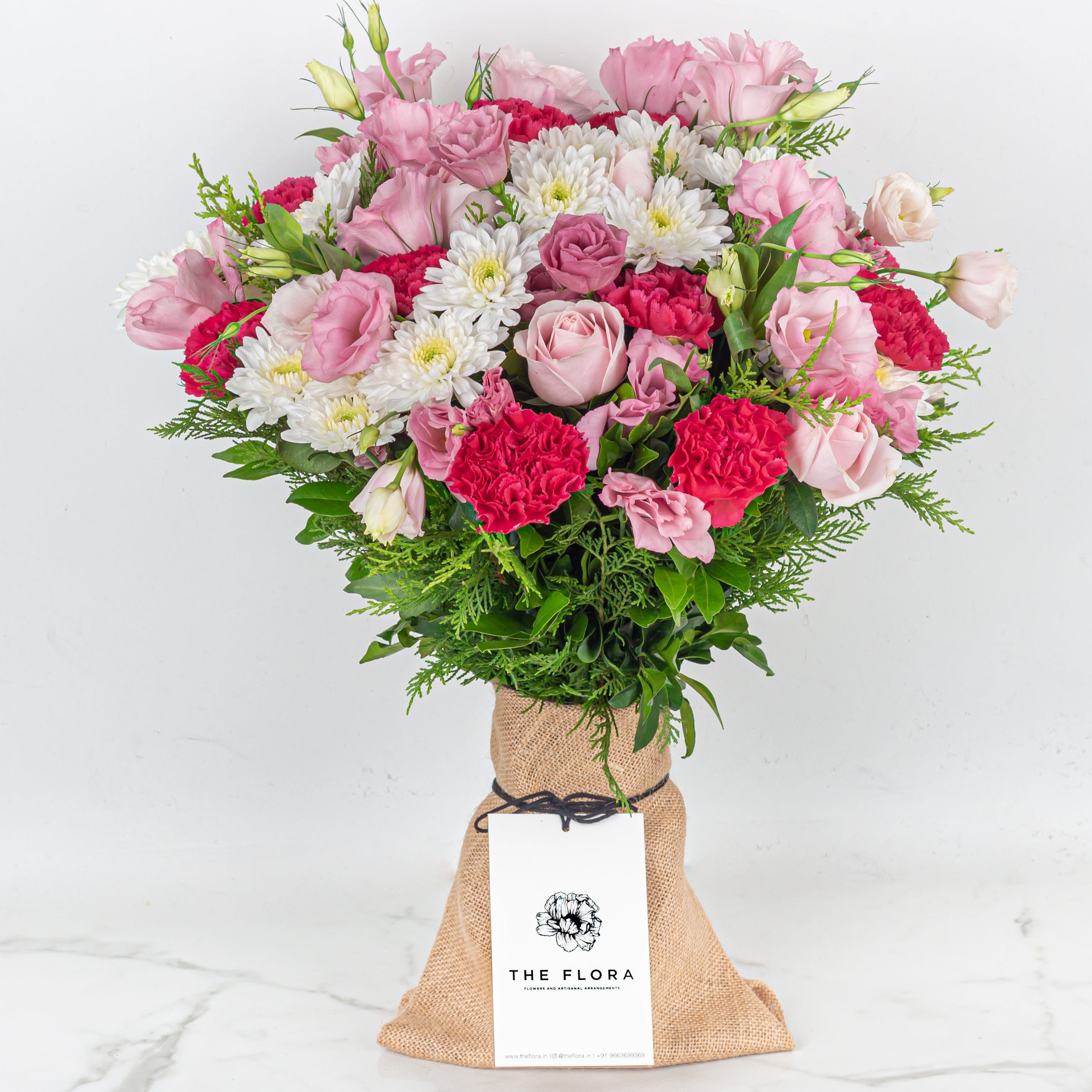 Evergreen Romance Copy - Flower Arrangement - Bangalore - The Flora