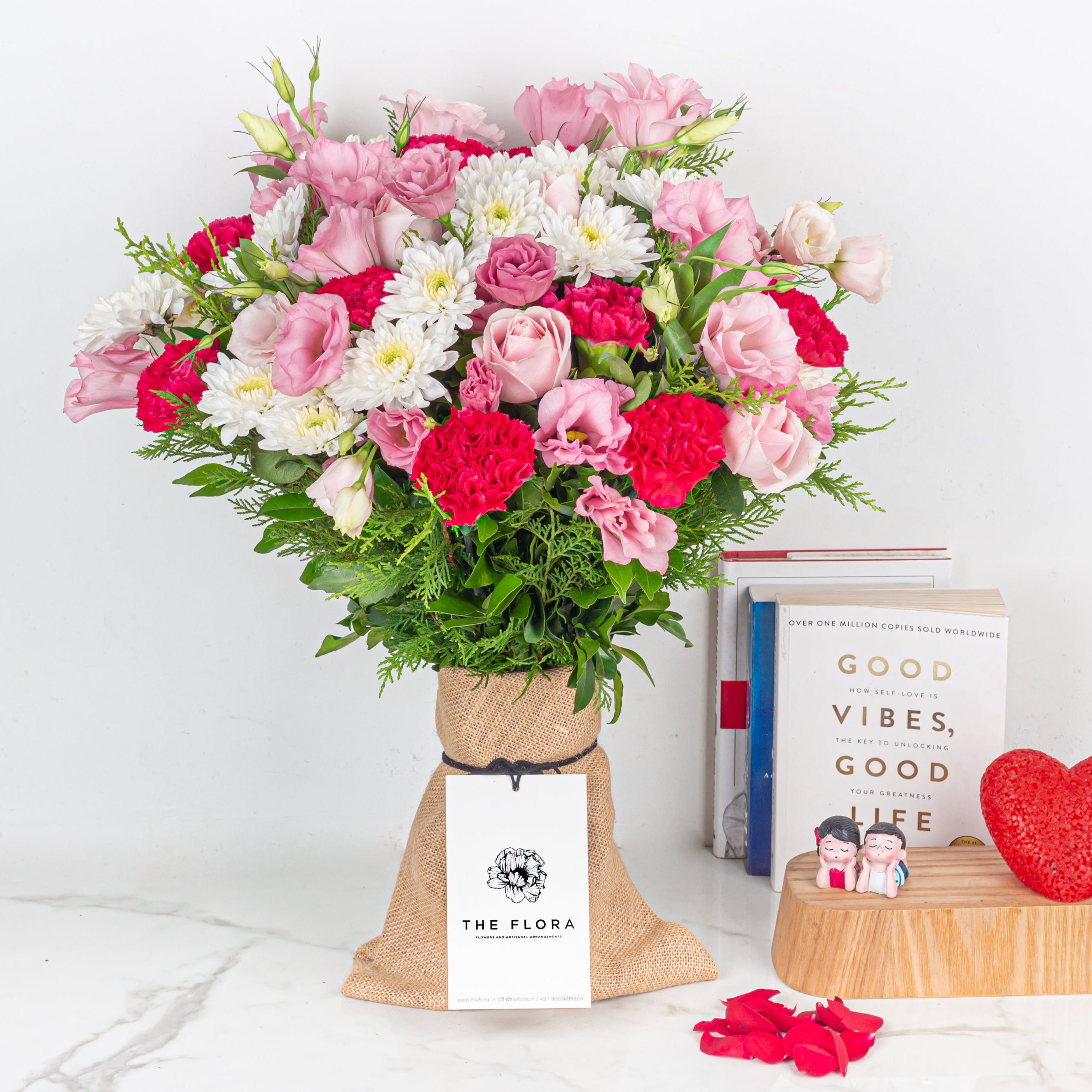 Evergreen Romance Copy - Flower Arrangement - Bangalore - The Flora