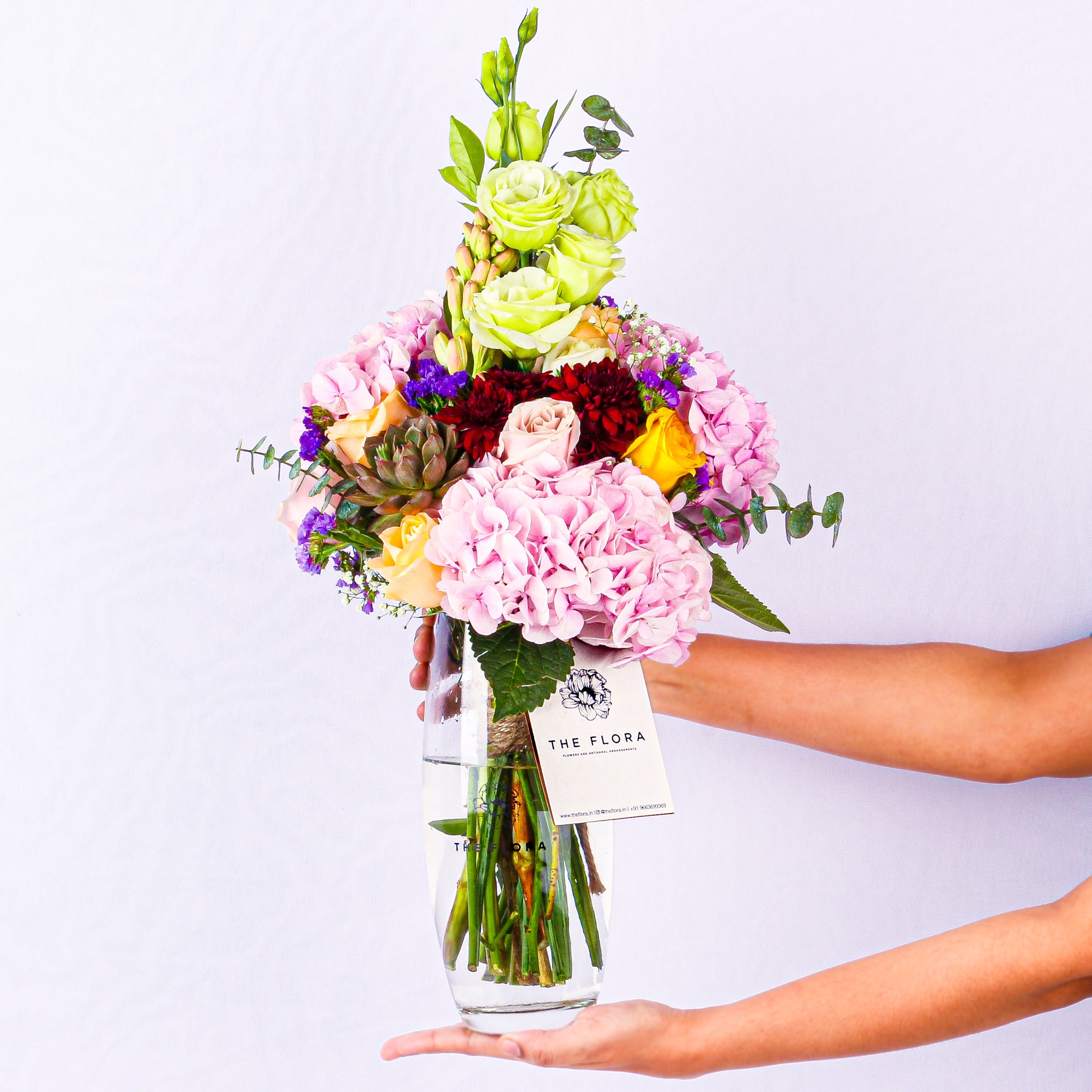 Passion Palette (with glass vase)