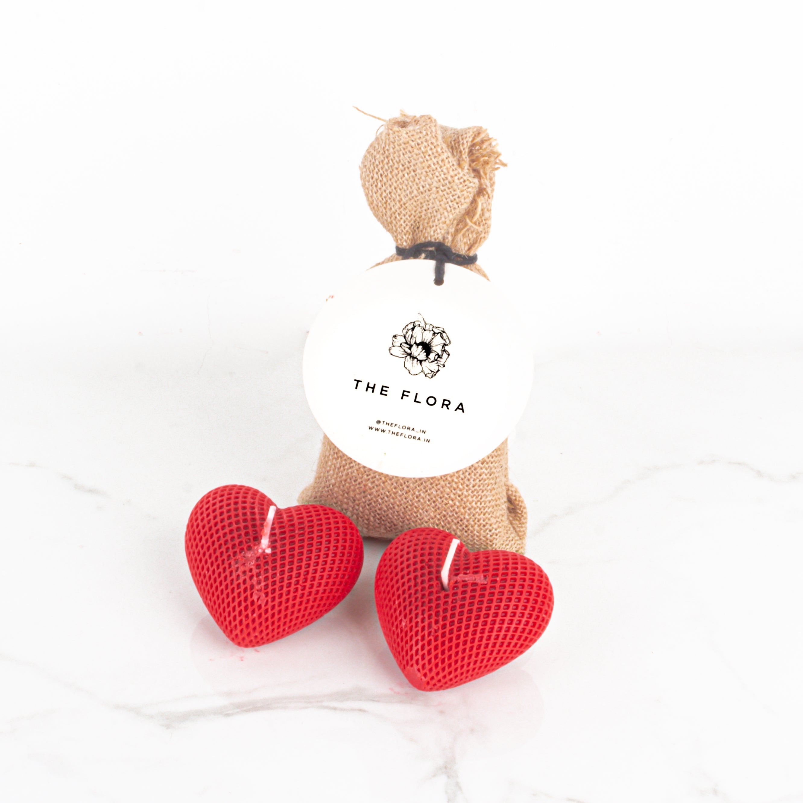 Pastel Affection: Mother's Day Special Bouquet with fragrant heart candles & Twin Chocolates //Delhi