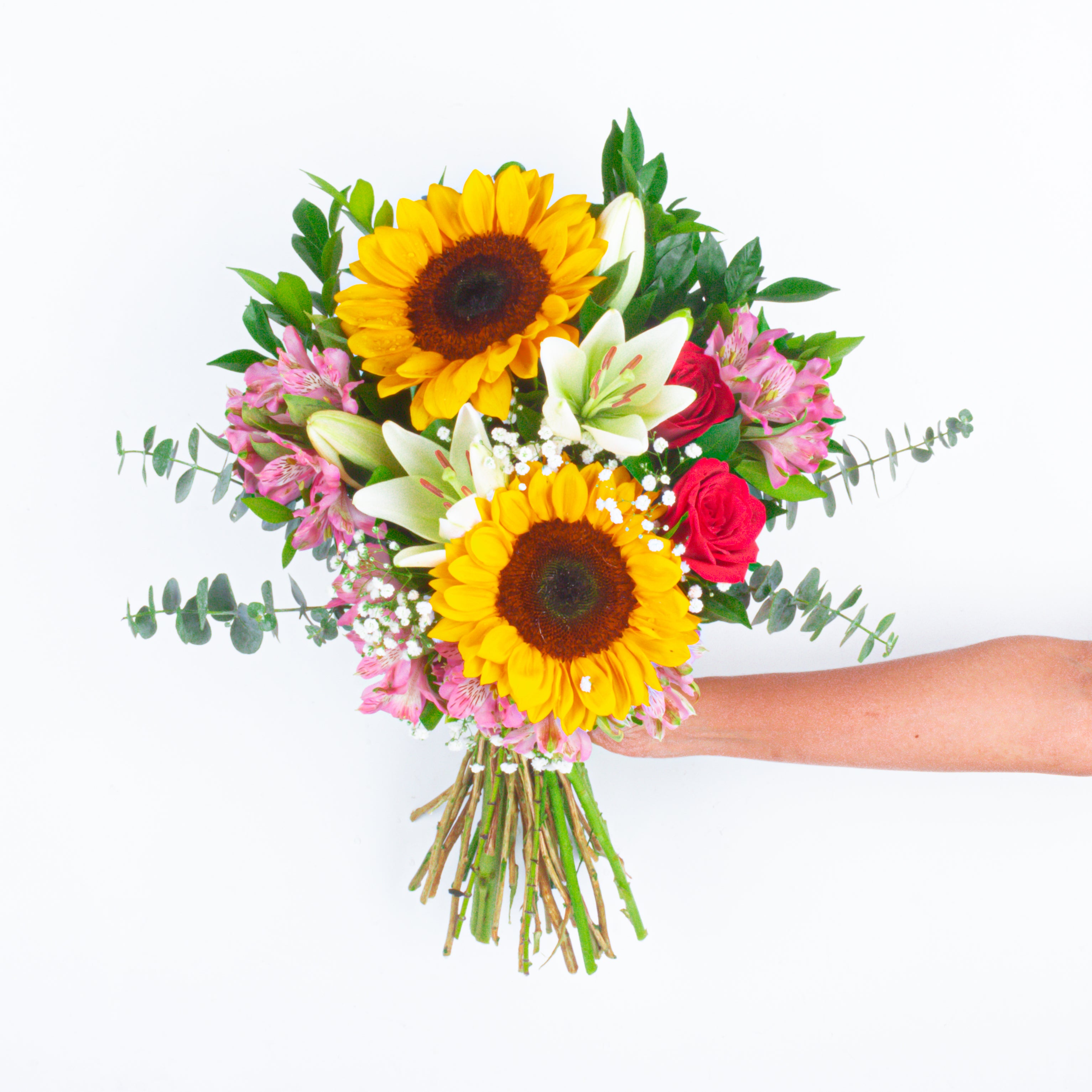 Sunlit Whisper – (with glass vase)