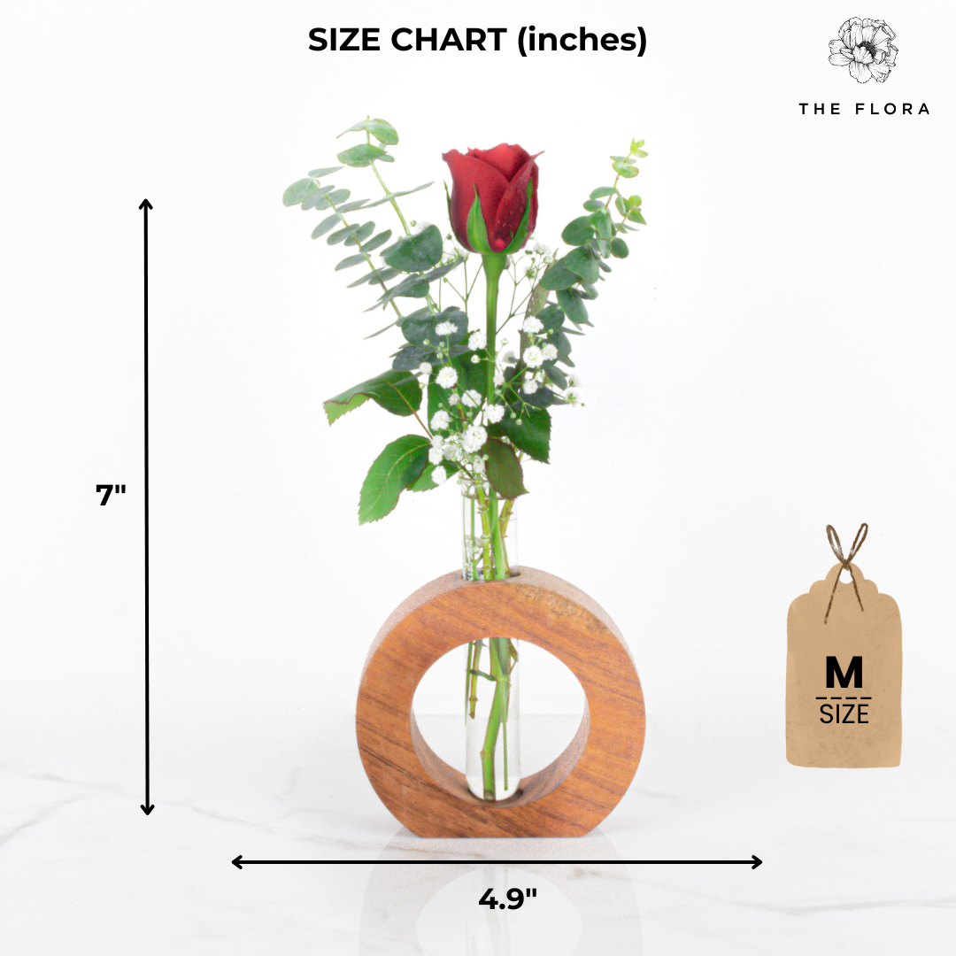 OneLove Wonder (Rose in a Wooden Stand)