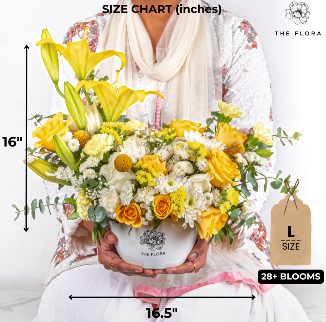 Moment of Joy: Mother's Day Special floral pot arrangement with Scroll Message & Twin Chocolates