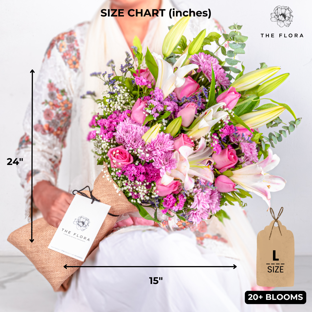 Blush of Affection: Mother's Day Special Bouquet with Scroll Message & Twin Chocolates