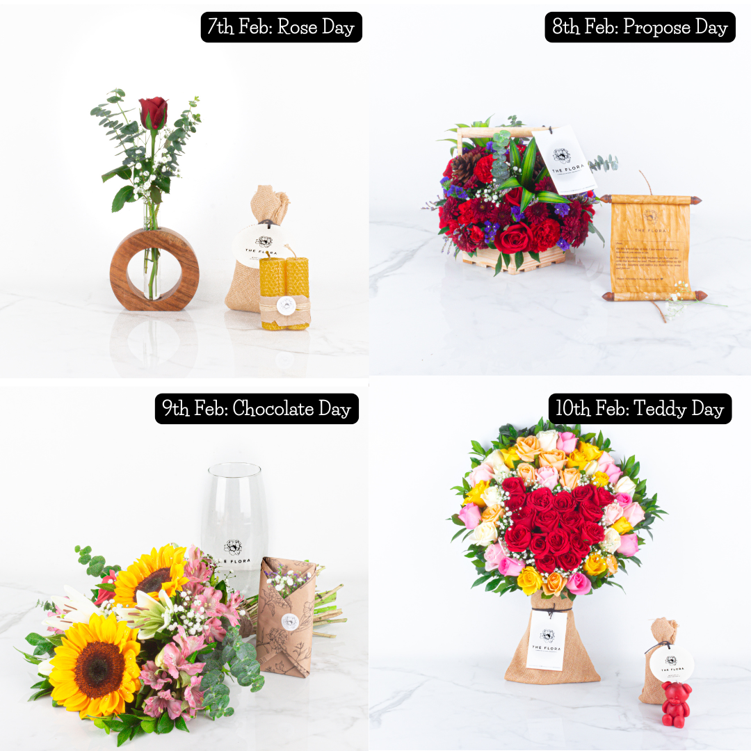 Daily Love Drops (8-Day Valentine's Subscription – Mega) – Express love with floral wonders delivered every single day!