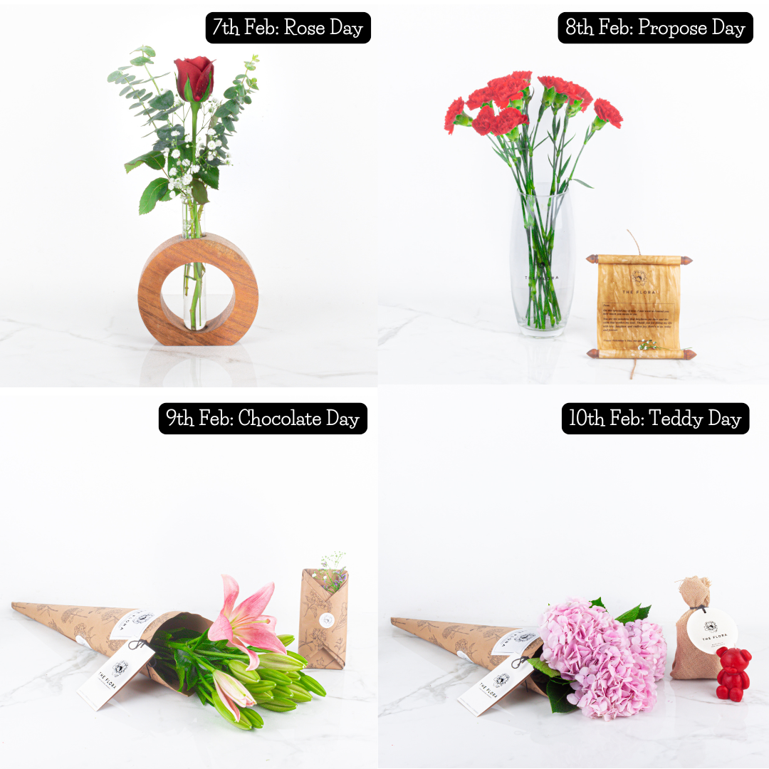 Daily Love Drops (8-Day Valentine's Subscription – Mini) - Floral wonders delivered everyday for 8 days straight!