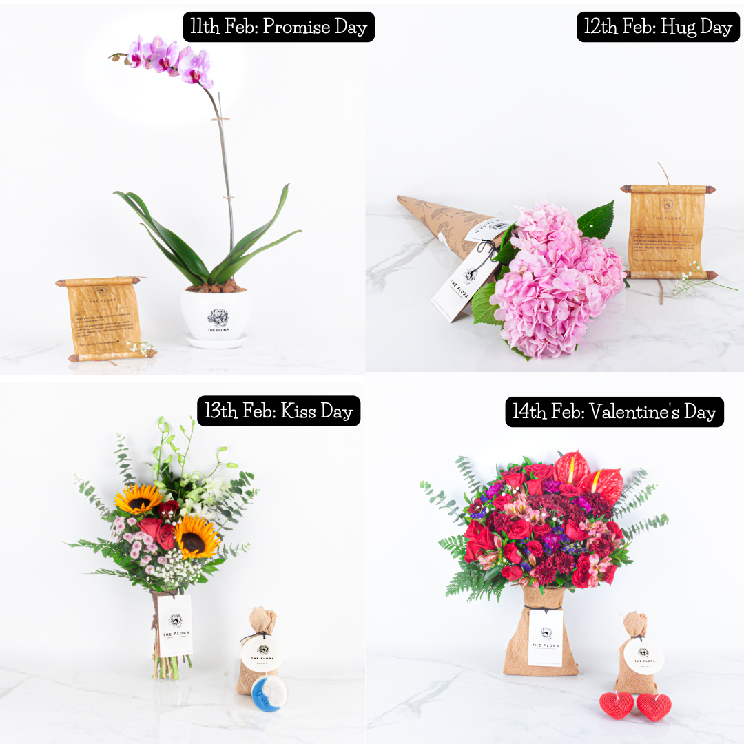 Daily Love Drops (8-Day Valentine's Subscription – Mega) – Express love with floral wonders delivered every single day!