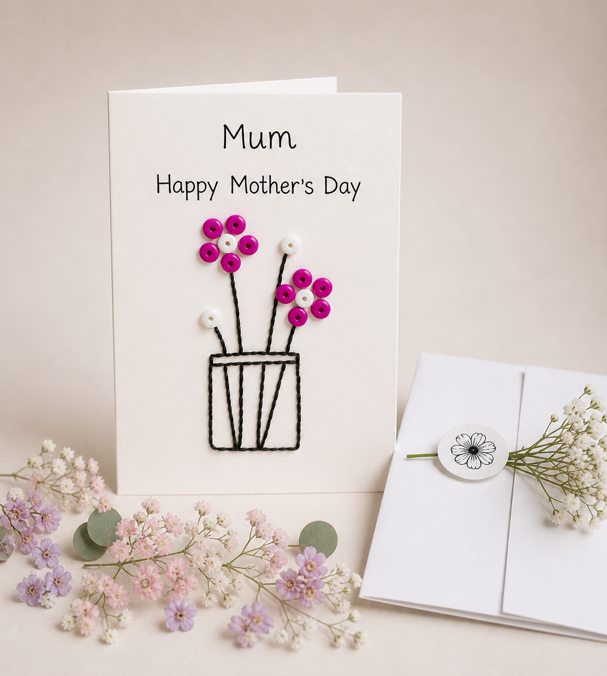 Handmade Card with mothers day Message 3//Bangalore (Copy)
