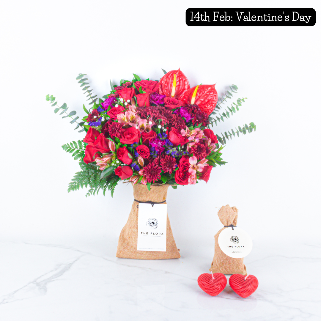 Daily Love Drops (8-Day Valentine's Subscription – Mega) – Express love with floral wonders delivered every single day!