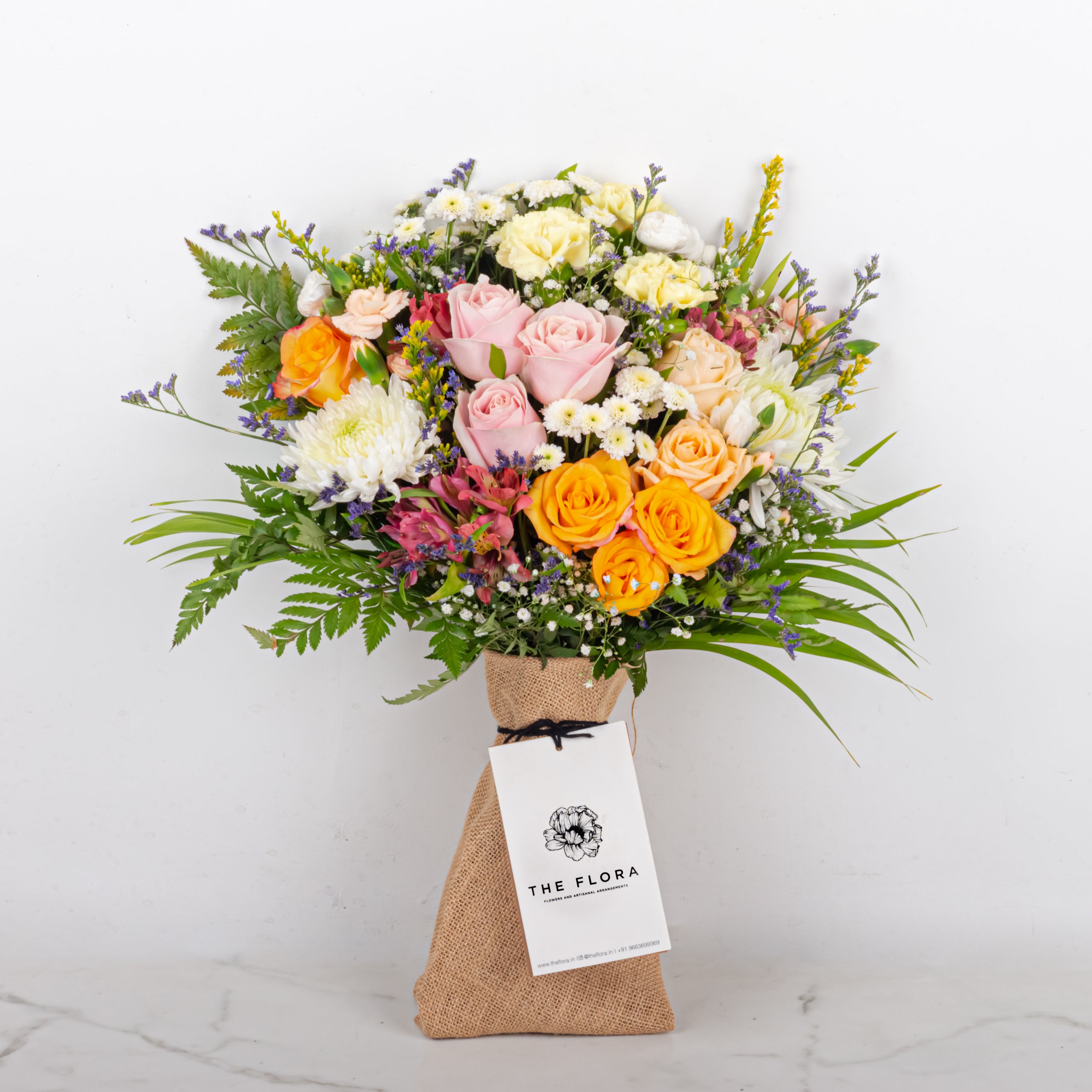 Fleur de Femme: Women's Day Special Bouquet with Scroll Message & Twin Chocolates