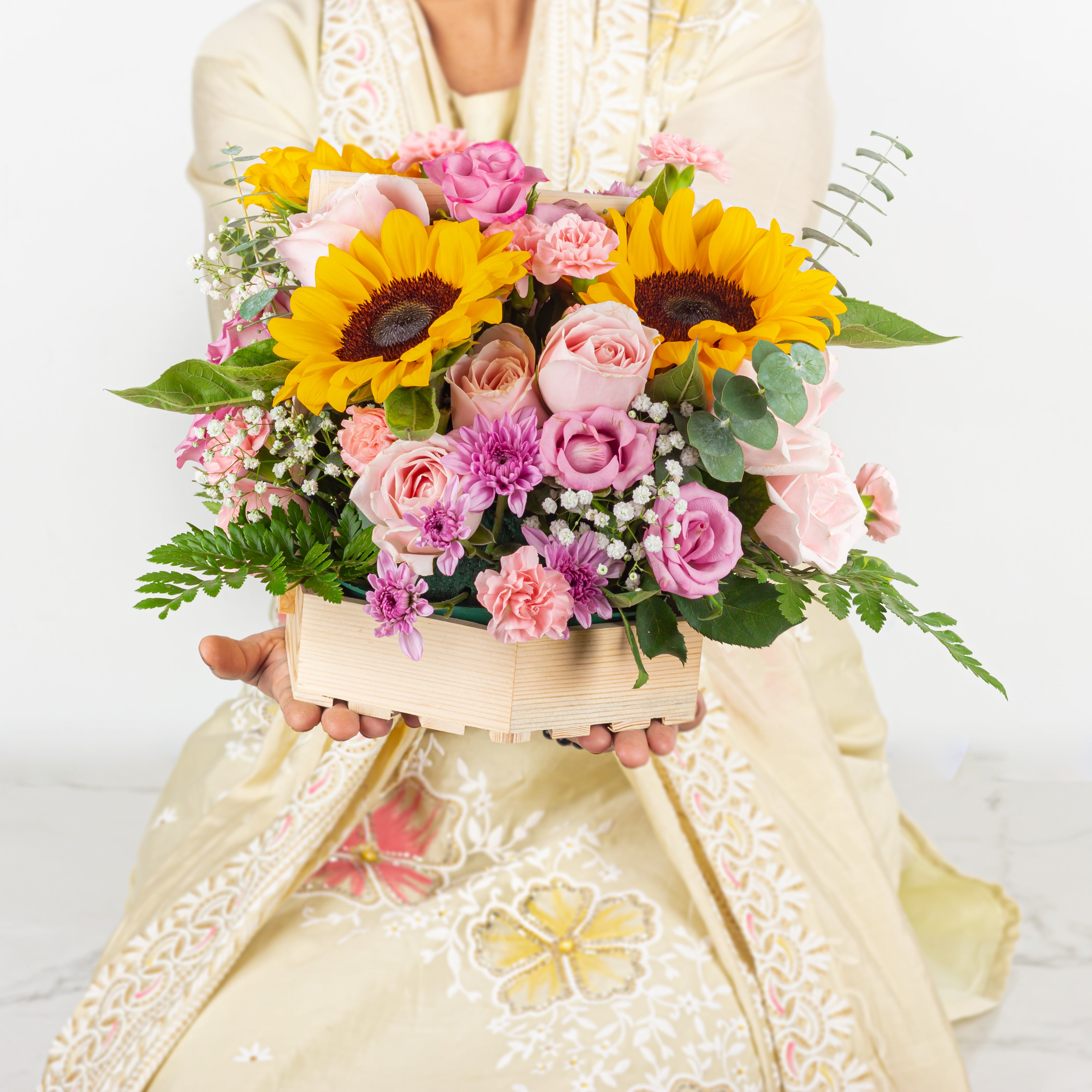 You Are My Sunshine– Father’s Day Floral Basket //Bangalore