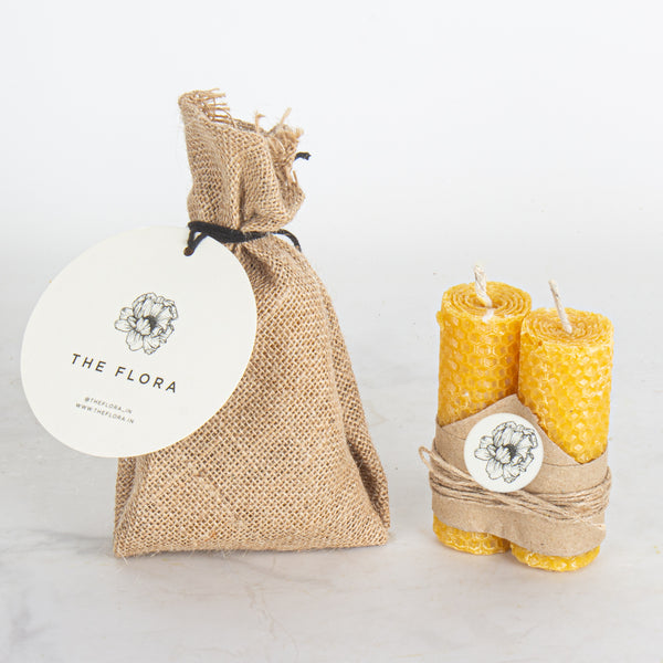 Natural hand-rolled Beeswax candles