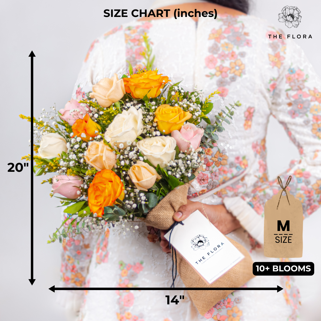 Amber Embrace: Women's Day Special Bouquet with Scroll Message & Twin Chocolates